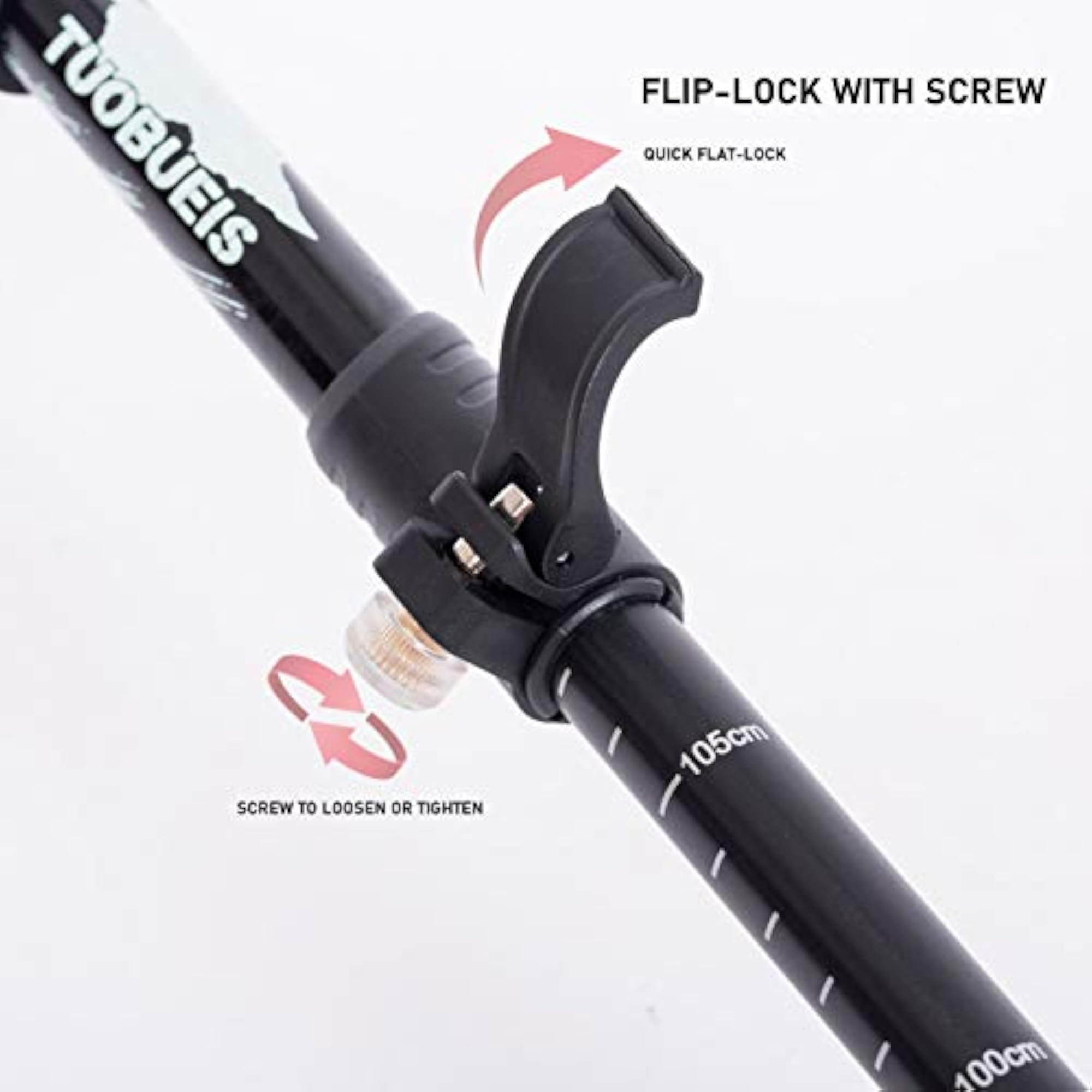 Collapsible Trekking Pole, Adjustable Hiking Walking Stick